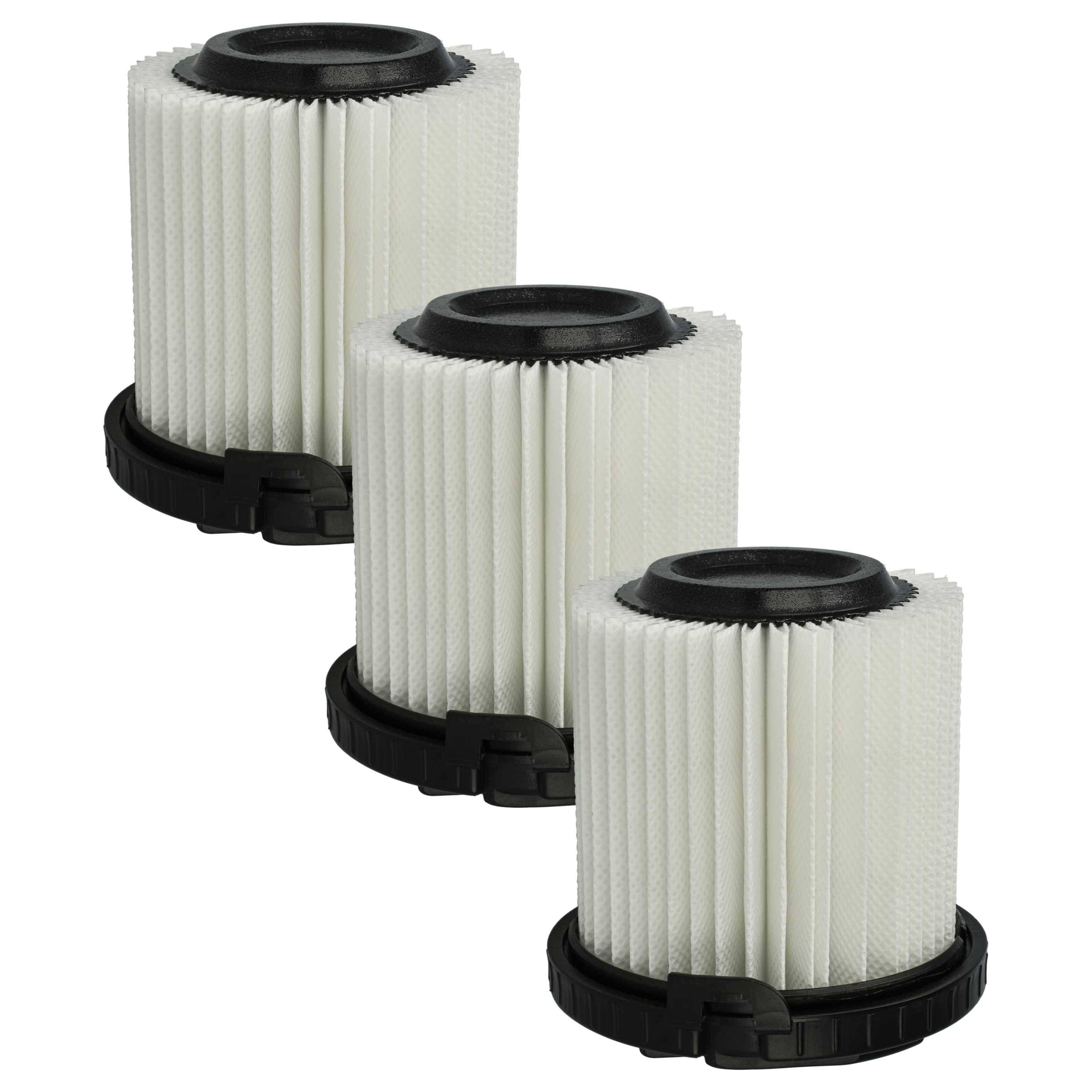 vhbw 3x Feinfilter kompatibel mit Kärcher 1.349-210.0, 1.349-300.0, 1.349-100.0, 1.349-200.0 Staubsauger - Luftfilter Weiß
