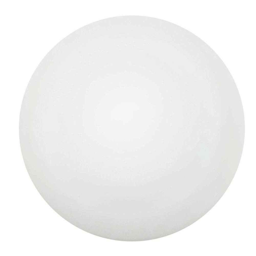 Deckenleuchte Wohnzimmerlampe Esszimmerlampe Schlafzimmerleuchte Deckenleuchte Flurlampe, Metall Glas weiß rund, 1x LED 18W 1380Lm 3000K warmweiß,