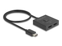 DELOCK - HDMI Switch 2 auf 1 bidirektional 8K