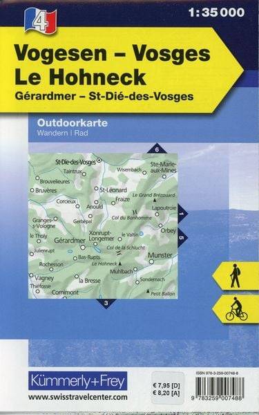 Vogesen - Le Honeck Nr. 04 Outdoorkarte 1:35 000