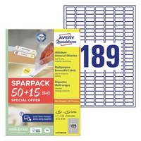 AVERY ZWECKFORM - Universal-Etiketten L4731REV-65 25.4 x 10 mm 65 Blatt - Etiketten/Beschriftungsbänder - A4