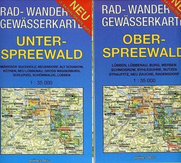 Spreewald 1 : 35 000 Rad-, Wander- und Gewässerkarten-Set