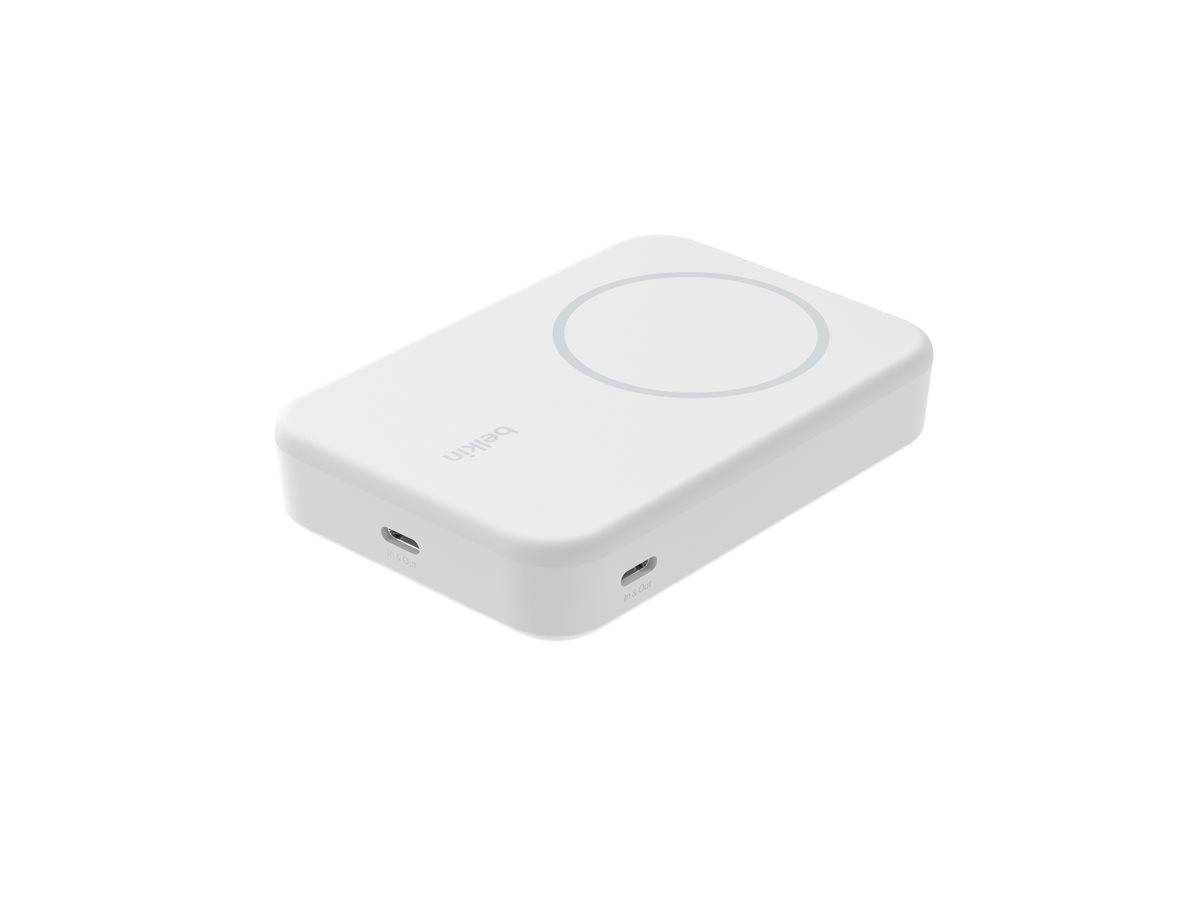 Belkin BoostCharge Pro - Induktive Power Bank - magnetisch mit Qi2 - 10000 mAh - 15 Watt - Fast Charge, PD - 2 Ausgabean