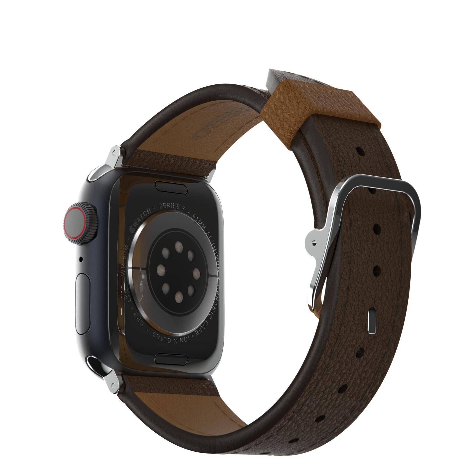OtterBox Symmetry - Armband für Smartwatch - 41/40/38mm, cactus leather - rich adobe - für Apple Watch (38 mm, 40 mm,