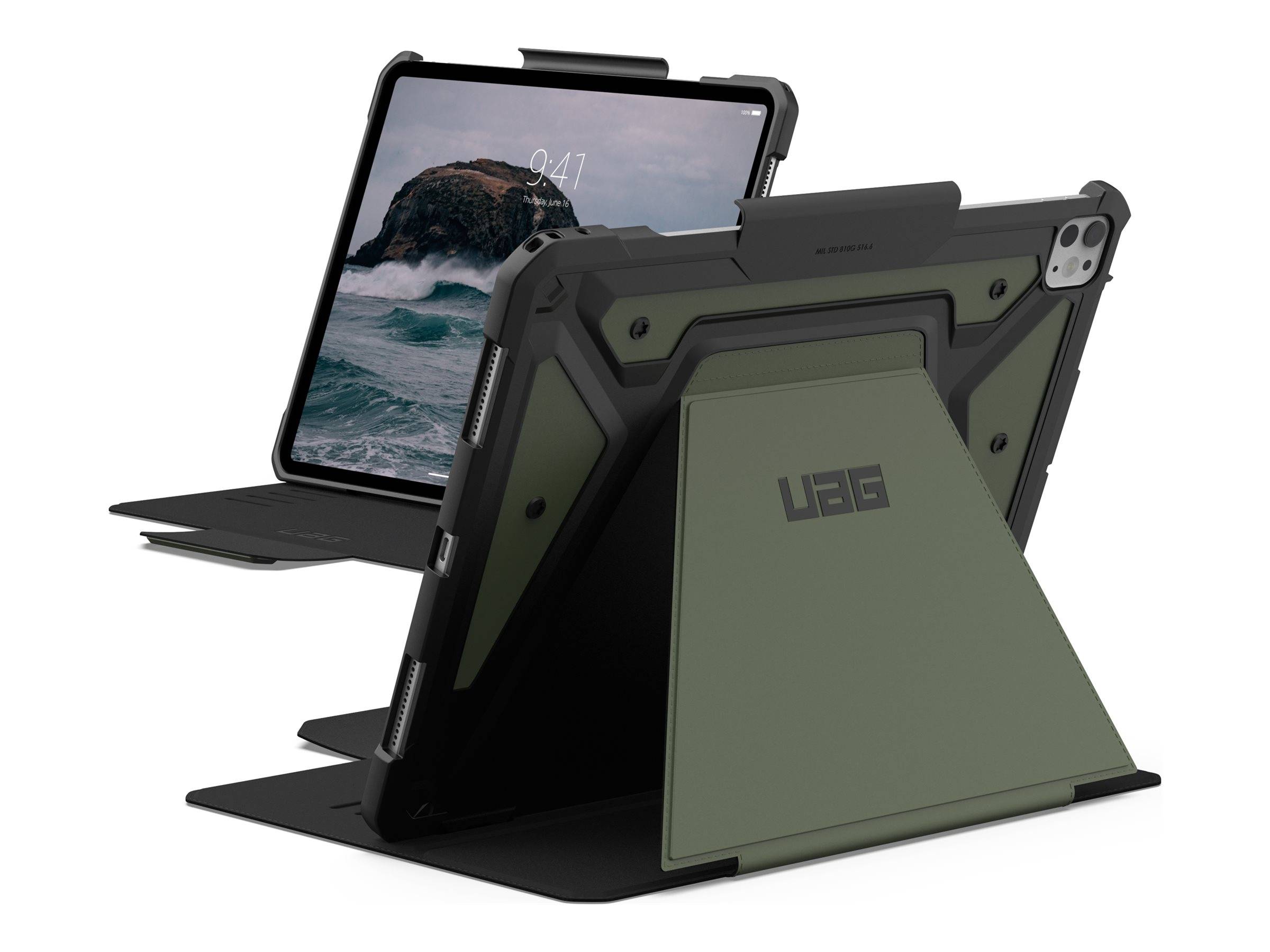 Urban Armor Gear UAG Metropolis SE Series - Flip-Hülle für Tablet - widerstandsfähig - Polyurethan (PU)