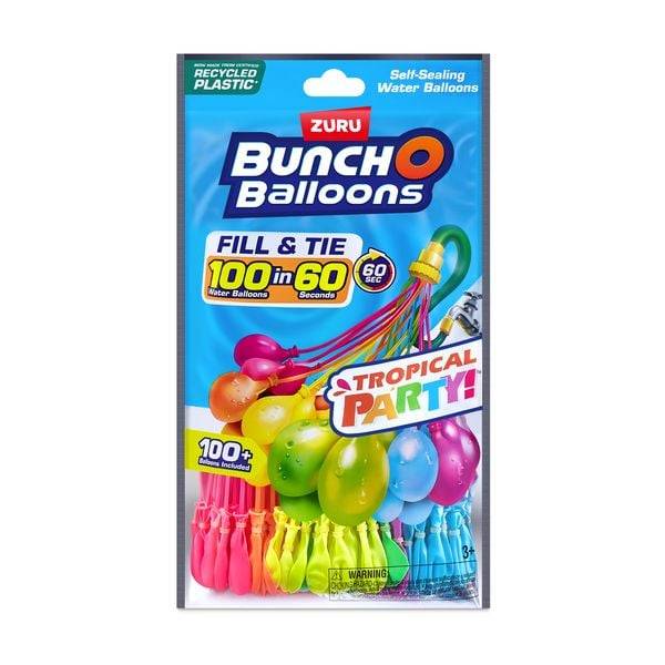 Zuru - Bunch O Balloons - 3er Pack 100+ Wasserballons Tropical Party