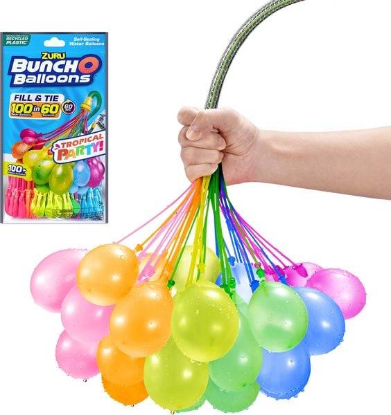 Zuru - Bunch O Balloons - 3er Pack 100+ Wasserballons Tropical Party
