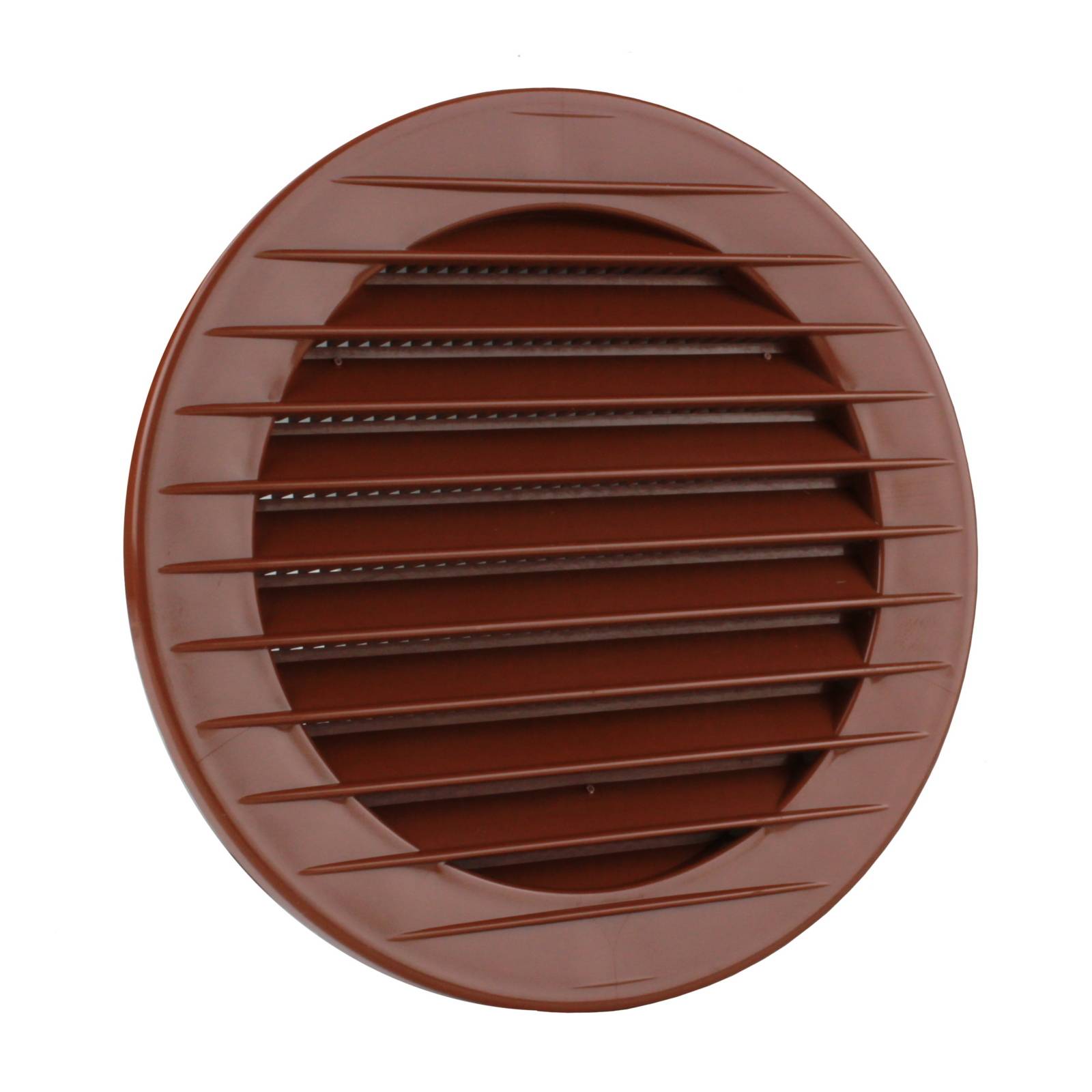 Lüftungsgitter Abluft Außen Insektenschutz ziegelrot Ø 125 mm Kunststoff rund Gitter Entlüftung