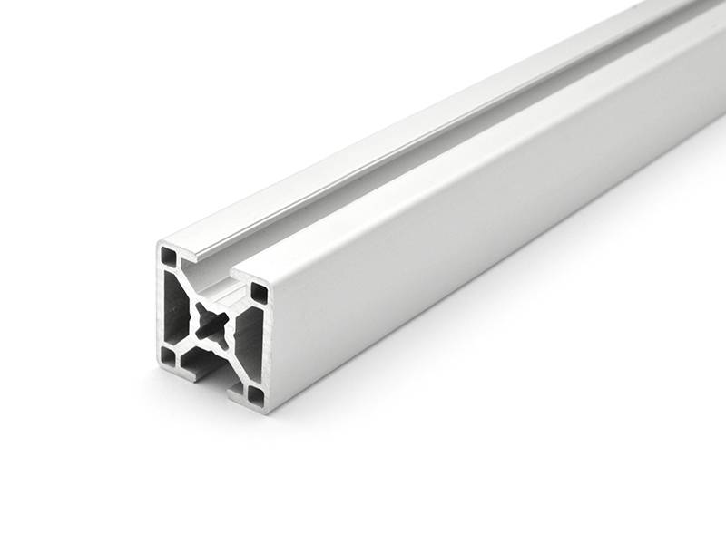Design-Aluminiumprofil 30x30L 2 Nuten verdeckt 180 Grad B-Typ Nut 8 (leicht), silber eloxiert. Aluminium Profil 30x30 Alu Profil 30 x 30 1670mm