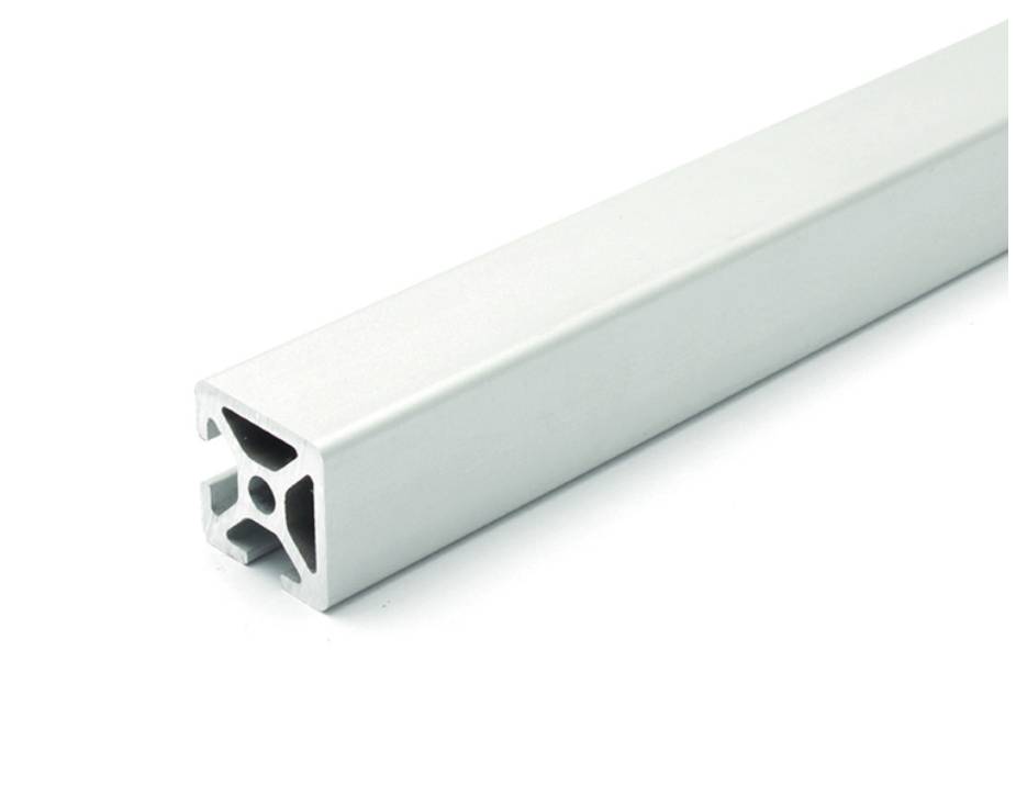 Design-Aluminiumprofil 20x20L 2 Nuten verdeckt-90° I-Typ Nut 5 (leicht), silber eloxiert. Aluminium Profil 20x20 Alu Profil 20 x 20 1020mm