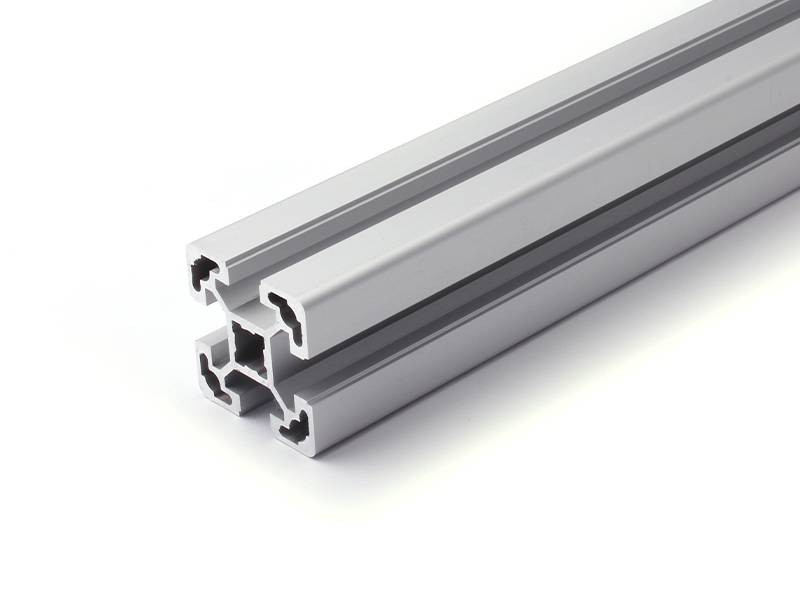 Aluminiumprofil 40x40L B-Typ Nut 10 (leicht), silber eloxiert. Aluminium Profil Alu Profil 40 x 40 Montage- Systemprofil 1680mm