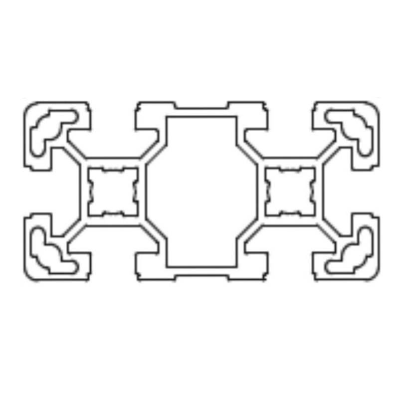 Aluminiumprofil 40x80 L (leicht) B-Typ Nut 10 Aluminiumprofil Aluminium Profil Alu Profile Montage Systemprofil Zuschnitt: 760mm
