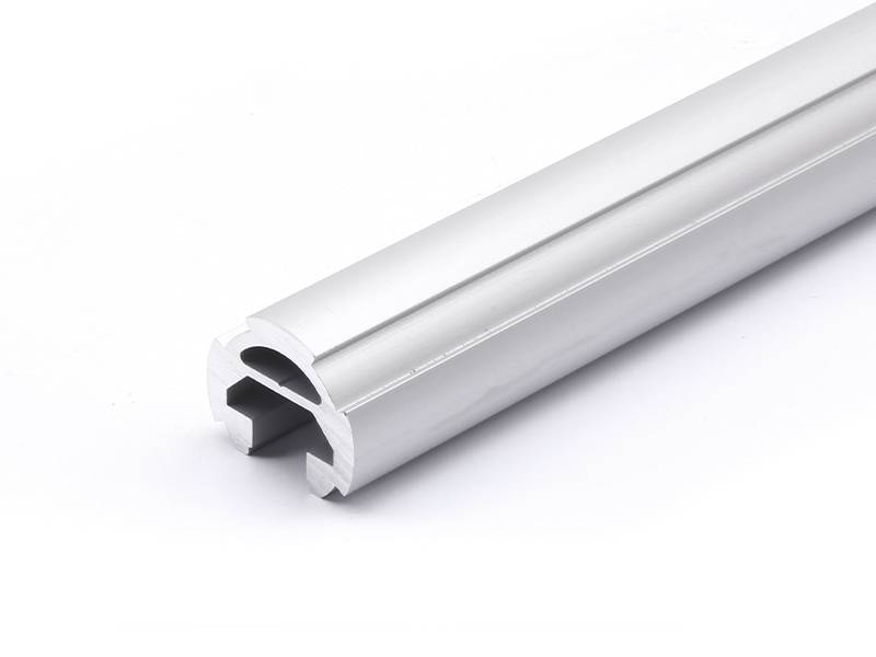 Profilrohr aus Aluminium mit einer Nut D28 B-Typ Nut 10 Alu Rohr Zuschnitt: 870mm