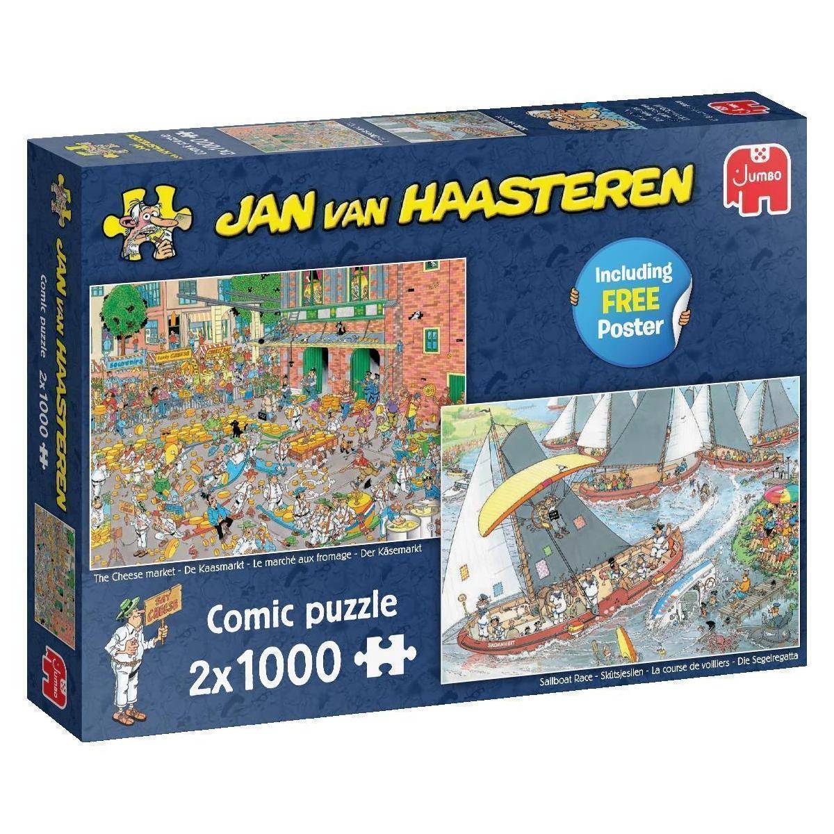 1110100037 - Jan van Haasteren - Der Käsemarkt Die Segelregatta- 2x1000pcs
