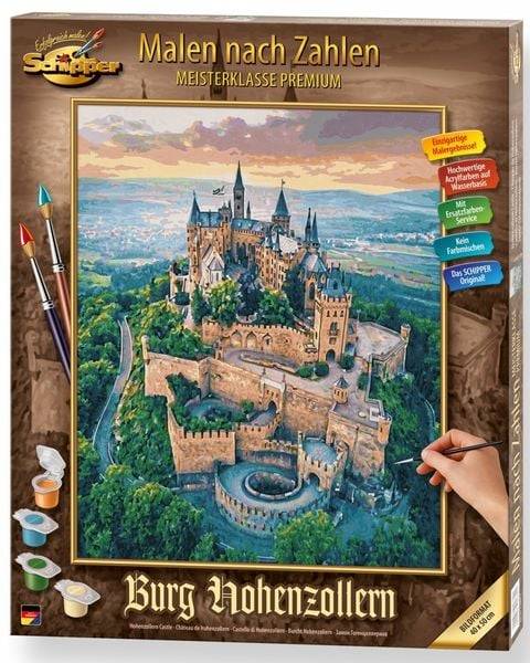 Schipper 609130882 - Malen nach Zahlen, Burg Hohenzollern, 40 x 50 cm