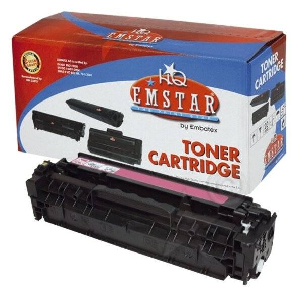 EMSTAR Tonerkartusche, dargestellt vor ihrer Einzelhandelsverpackung, mit den Aufschriften „TONERKARTUSCHE