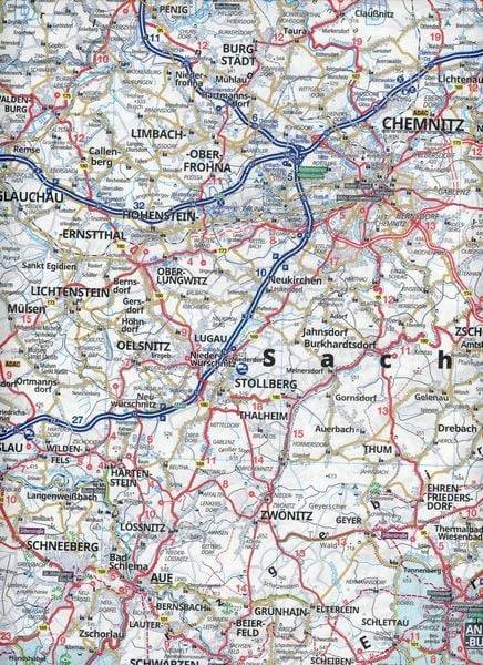 ADAC Regionalkarte Blatt 10 Dresden, Chemnitz 1:150.000