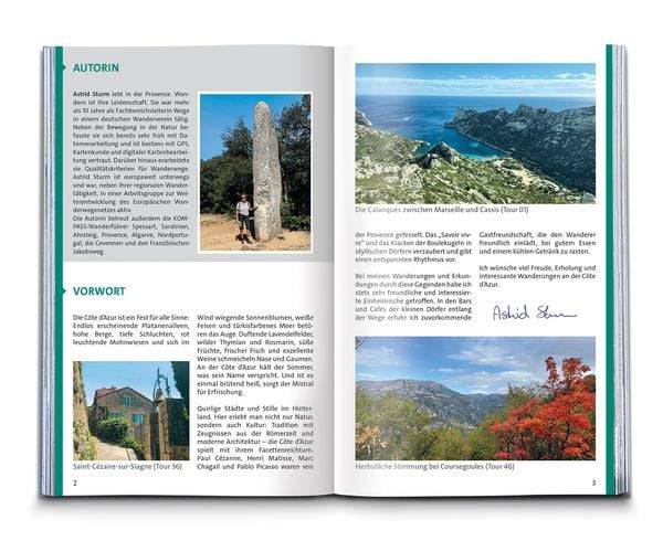 KOMPASS Wanderführer Côte d'Azur, Die schönsten Küsten- und Bergwanderungen, 50 Touren mit Extra-Tourenkarte