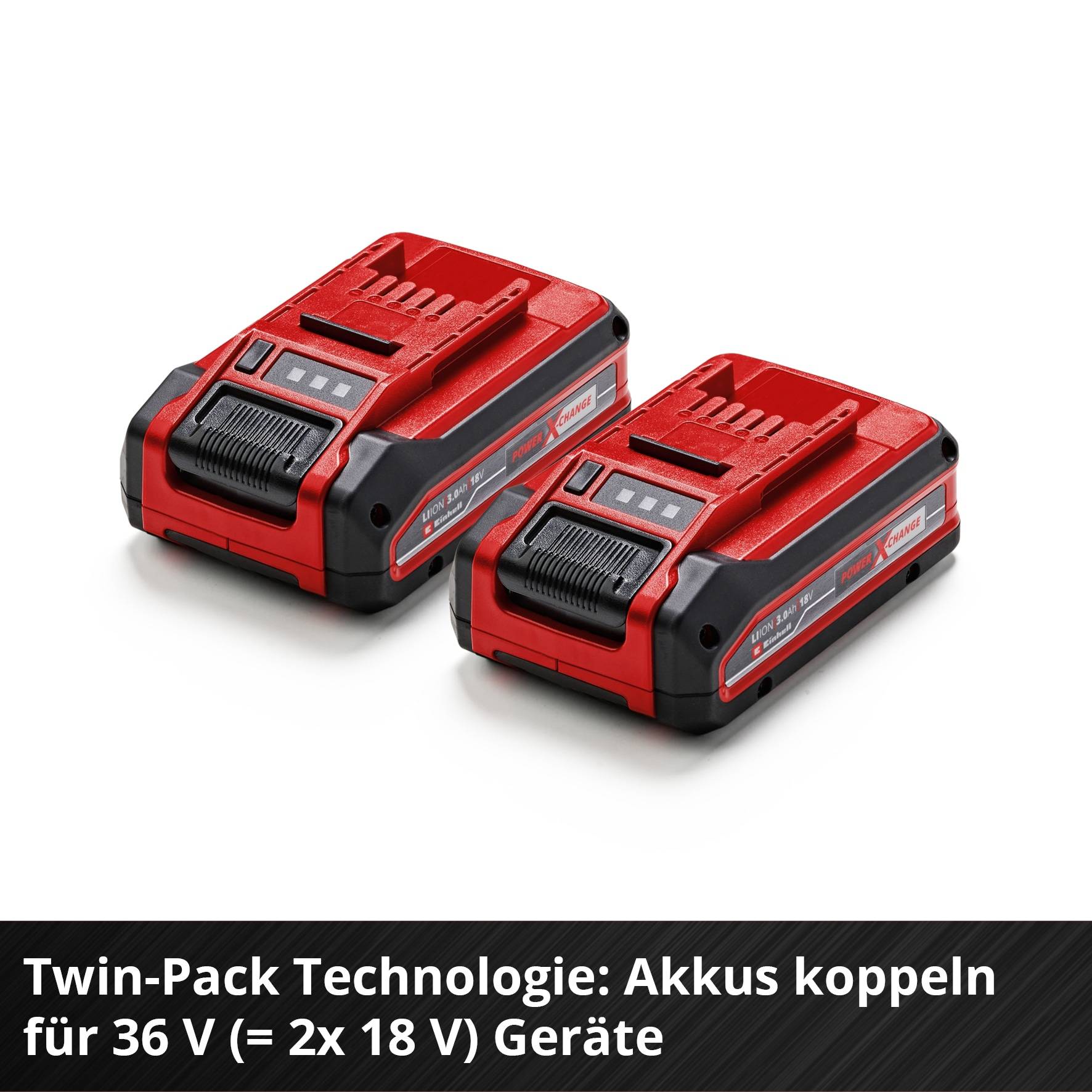 EINHELL Akku, 18 V 3,0 Ah, PXC Plus Twinpack