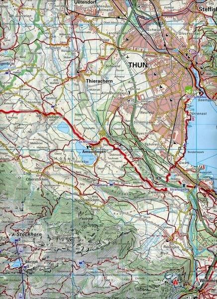 Thunersee / Adelboden - Kandersteg 30 Wanderkarte 1:40 000 matt laminiert