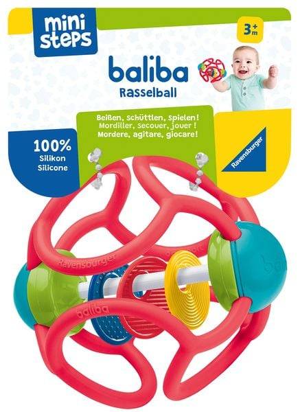 Ravensburger - ministeps - baliba - Rasselball rot