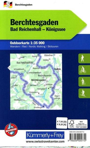 Berchtesgaden Nr. 08 Outdoorkarte Deutschland 1:35 000