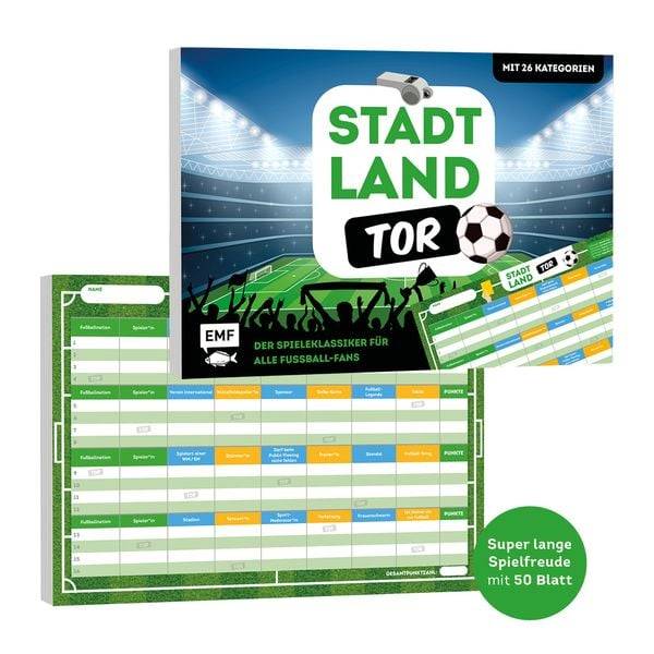 Stadt, Land, Tor - Der Spieleklassiker für alle Fußball-Fans