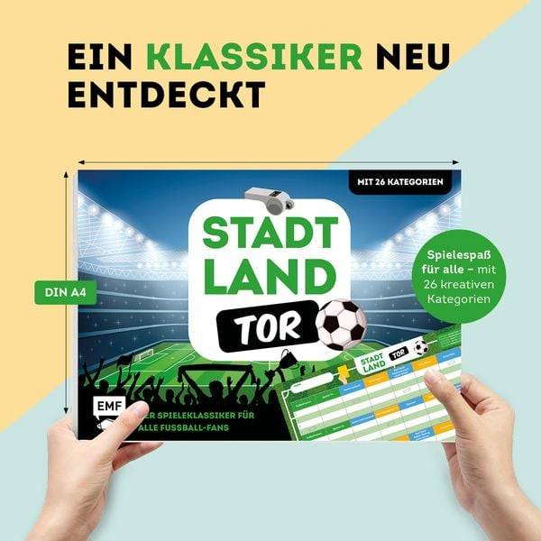 Stadt, Land, Tor - Der Spieleklassiker für alle Fußball-Fans