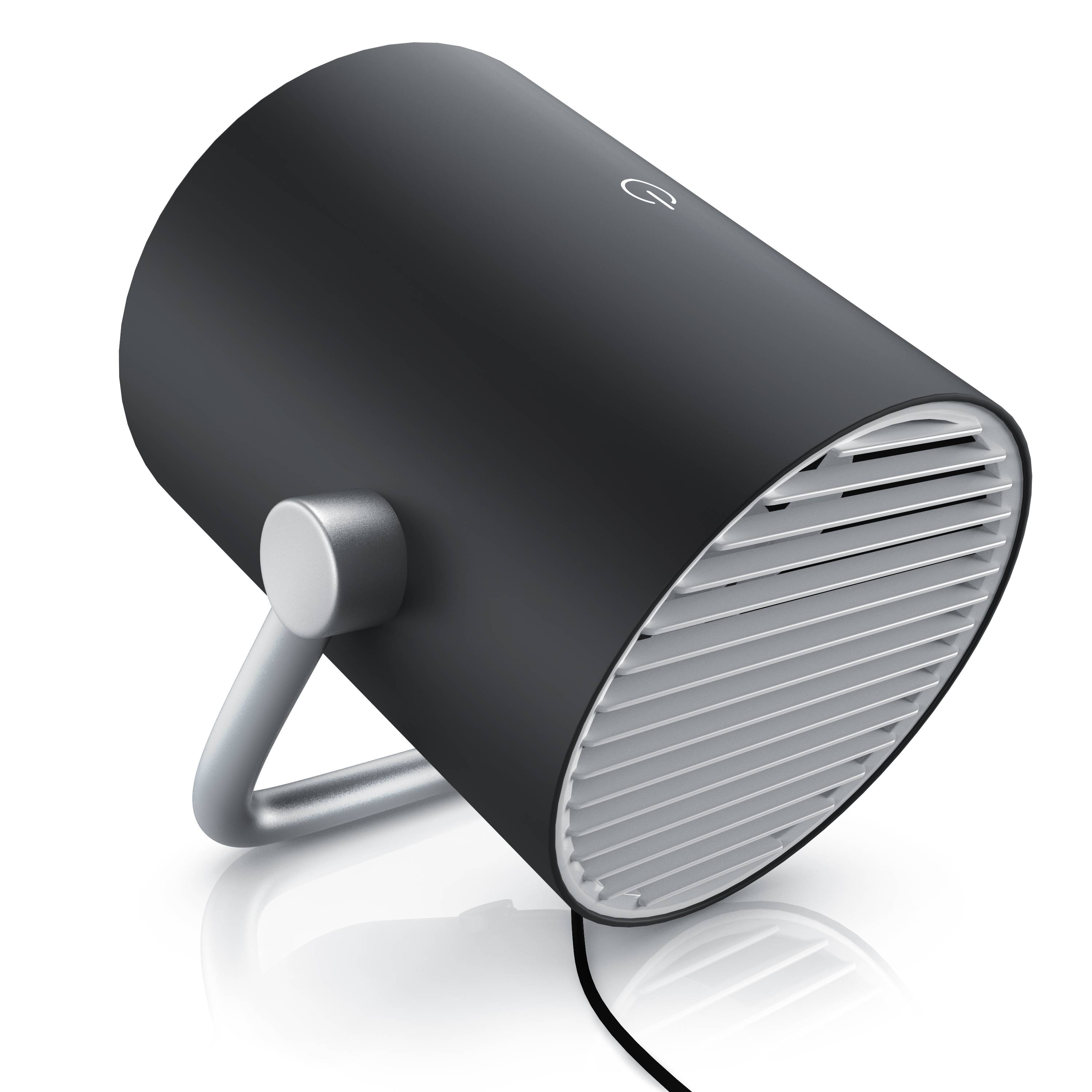 CSL USB Ventilator mini, Tischventilator klein, Schreibtischventilator sehr leise, Desk Fan per Touch regelbar