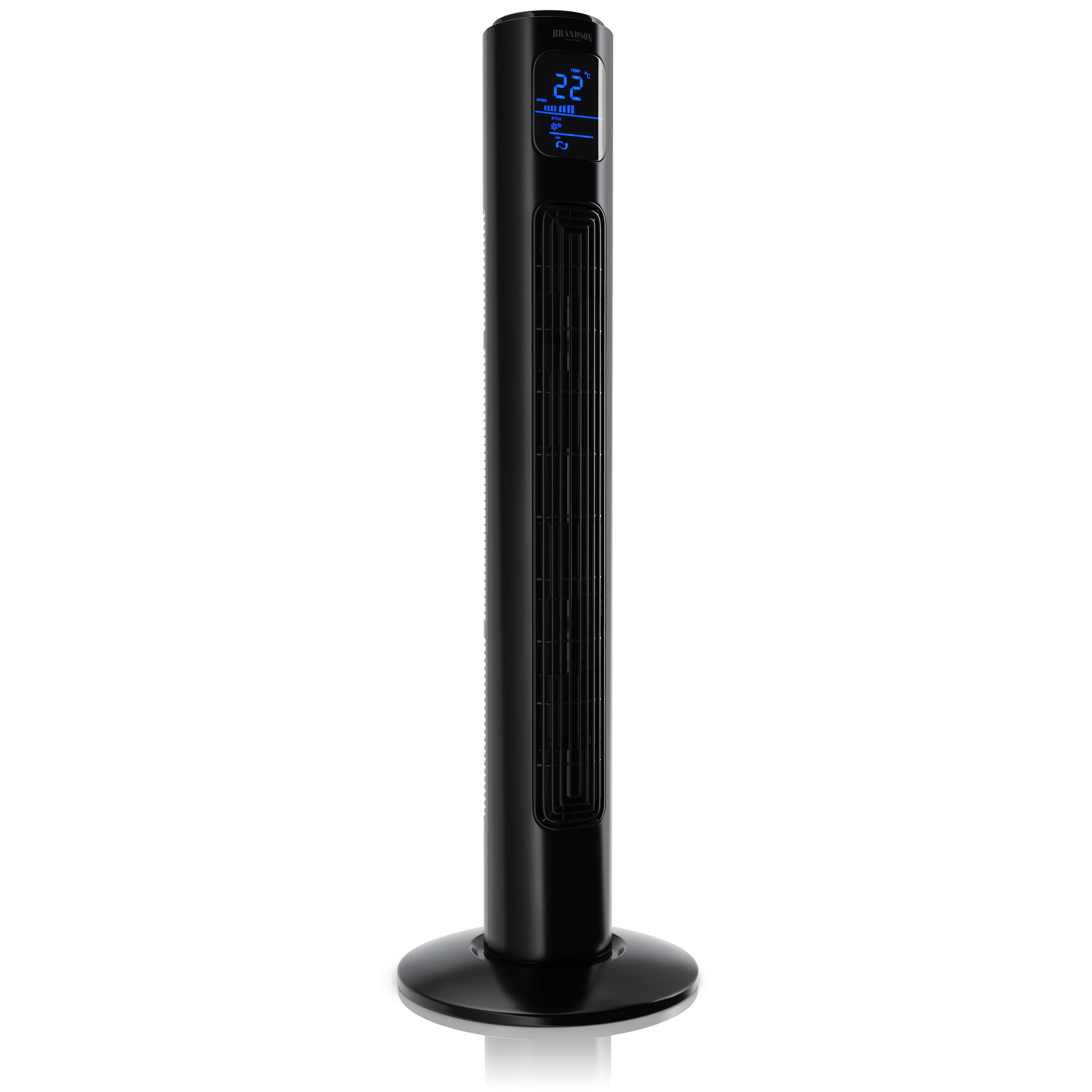 Brandson Turmventilator, Standventilator 40W, Ventilator, Säulenventilator mit Timer, 3 Betriebsmodi, 60 Grad
