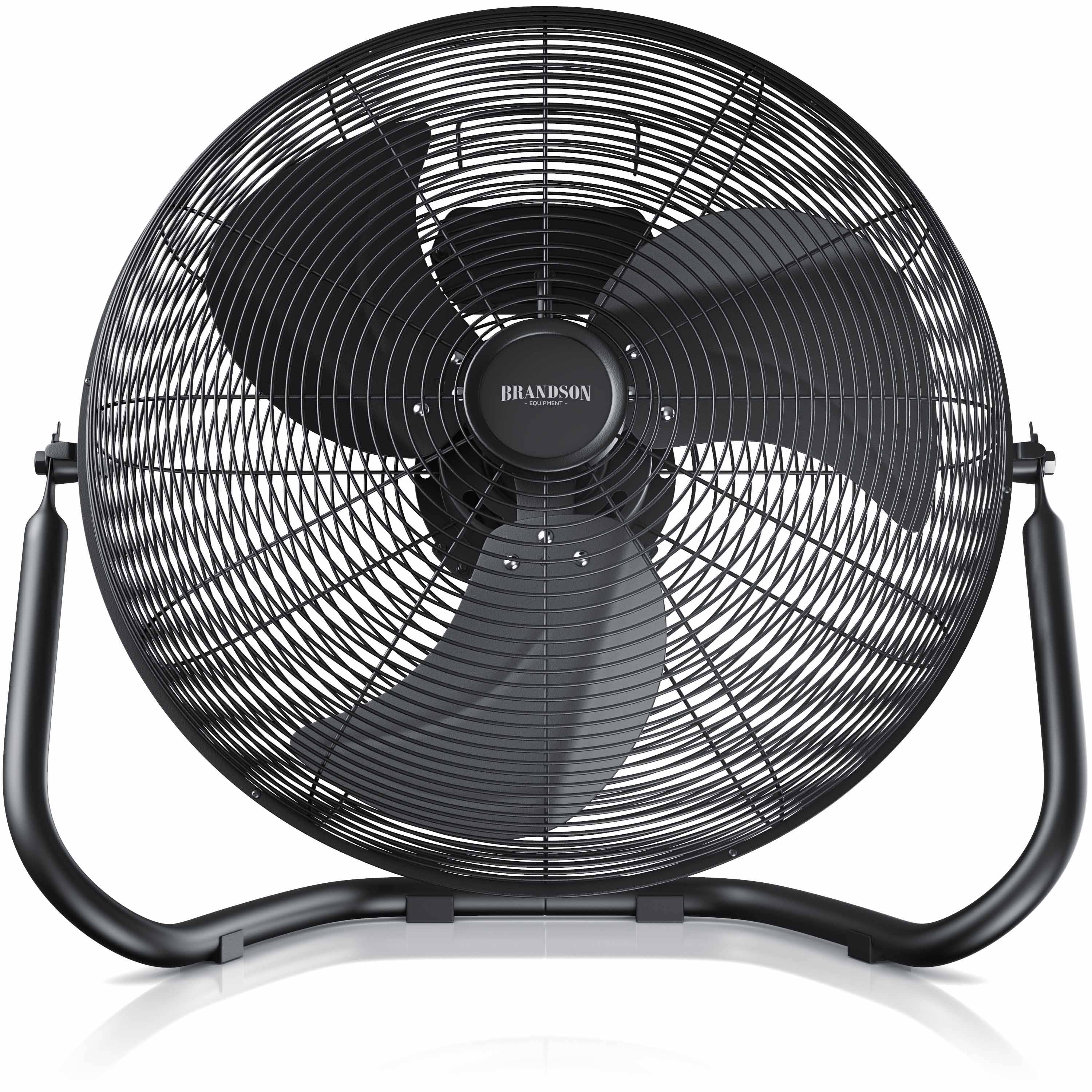Brandson Windmaschine 120W, Standventilator 50cm, Ventilator, Bodenventilator mit hohem Luftdurchsatz, stufenlos neigbar