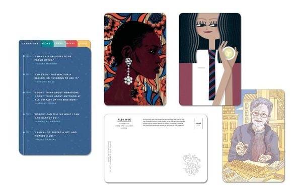 Good Night Stories for Rebel Girls: 50 Postcards