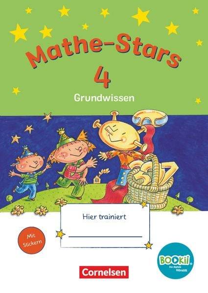 Mathe-Stars - Grundwissen - BOOKii-Ausgabe - 4. Schuljahr. Übungsheft mit Lösungen