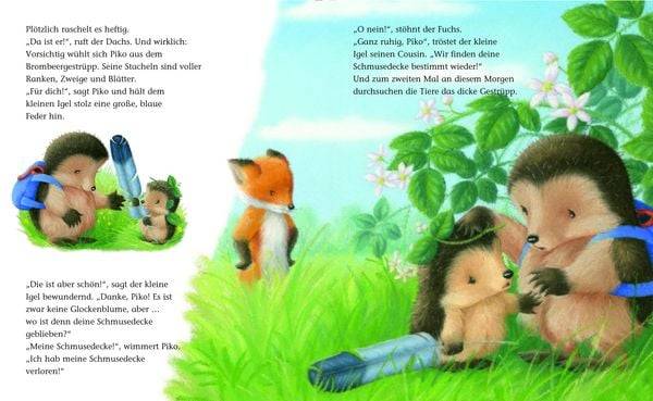 Der kleine Igel und die rote Schmusedecke