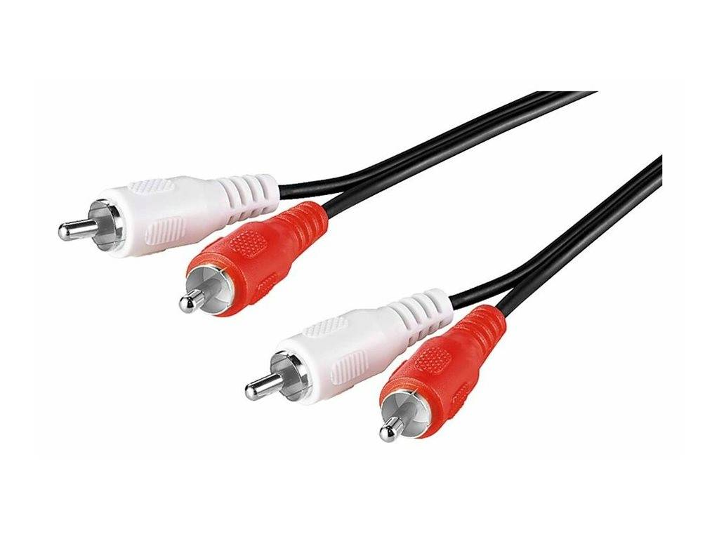MicroConnect Audiokabel - RCA männlich zu RCAmännlich - 2.5 m
