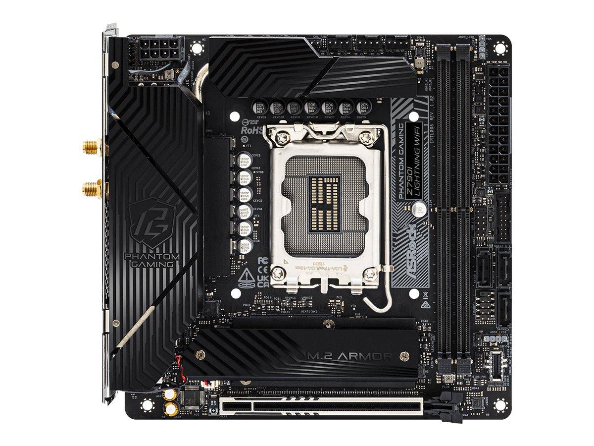 ASRock Phantom Gaming B760I LIGHTNING WIFI - Motherboard - Mini-ITX - LGA1700-Sockel - B760 Chipsatz - USB 3.2 Gen 1, US