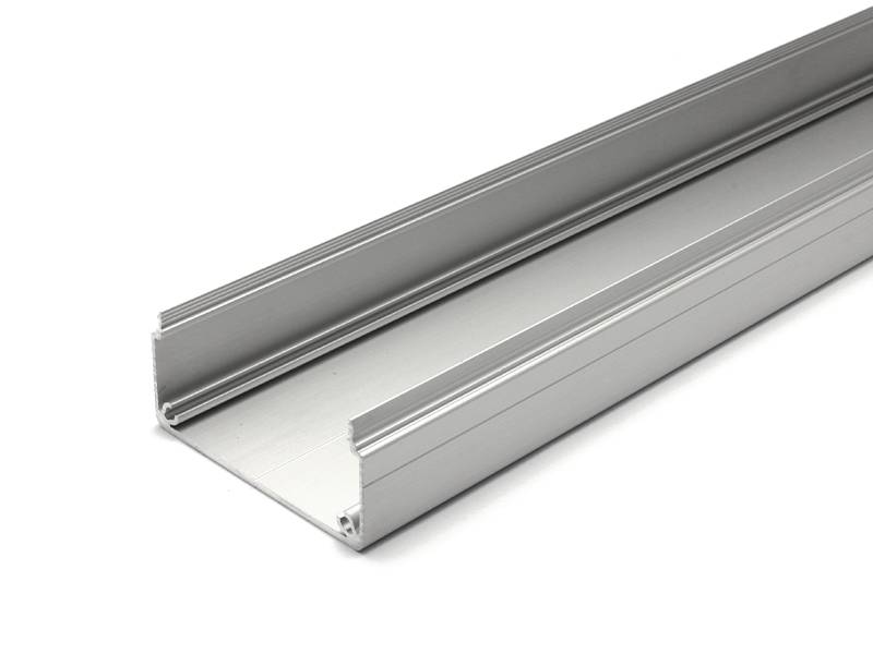 Kabelkanal aus Aluminium Profil 40x80 Alu Profile Zuschnitt: 1730mm