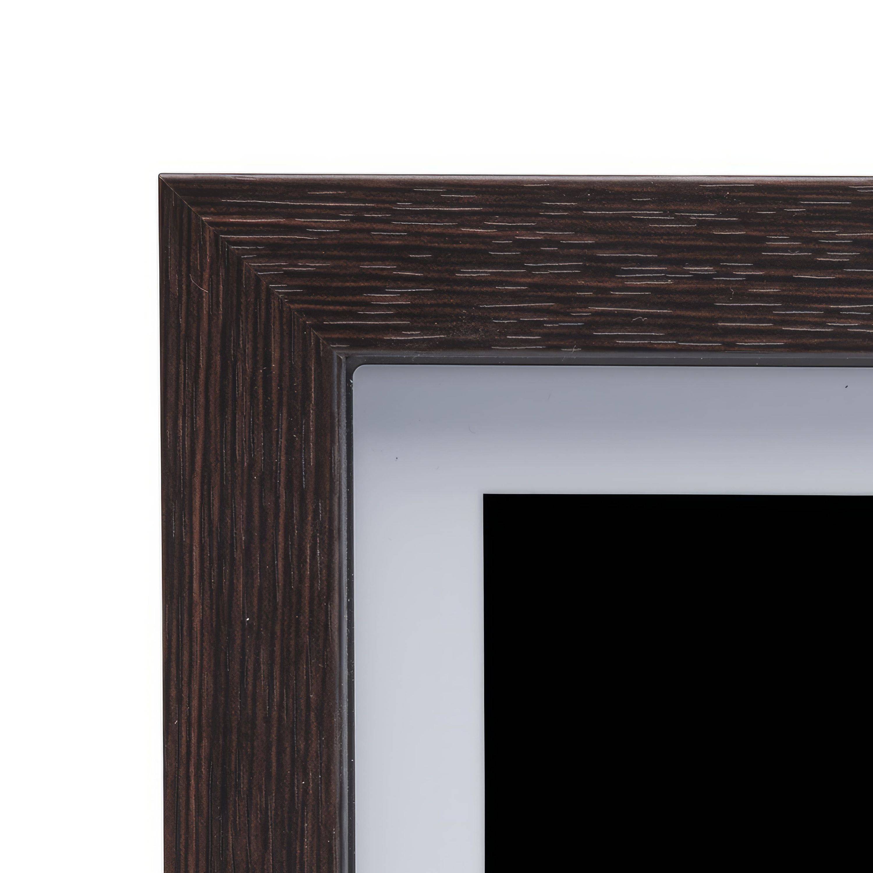 Denver PFF-1543DW, Digitaler Bilderrahmen, 15,6" Full HD IPS Touchscreen, Wi-Fi, 16GB Speicher, Holz dunkel, vorinstallierte FRAMEO Software     