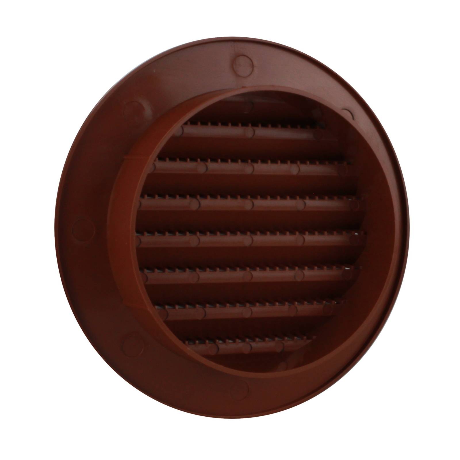 Lüftungsgitter Abluft Außen Insektenschutz ziegelrot Ø 80 mm Kunststoff rund Gitter Entlüftung