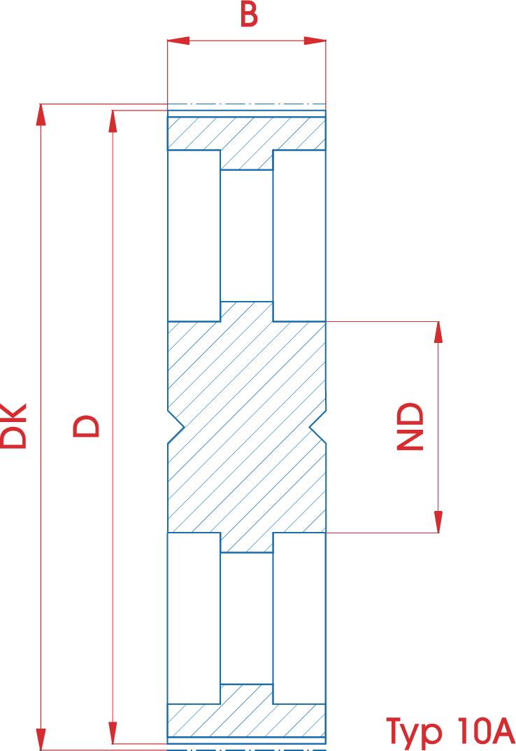 Zahnriemenrad HTD 90-8M-85
