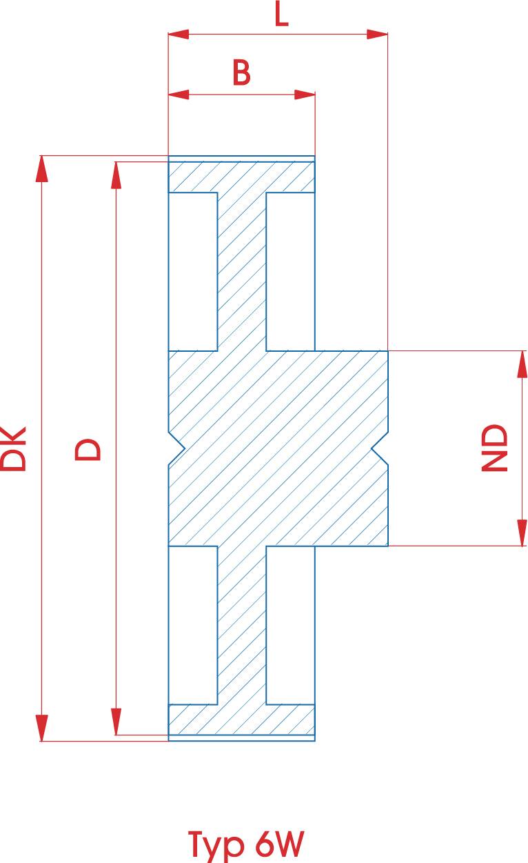 Zahnriemenrad HTD 60-5M-09
