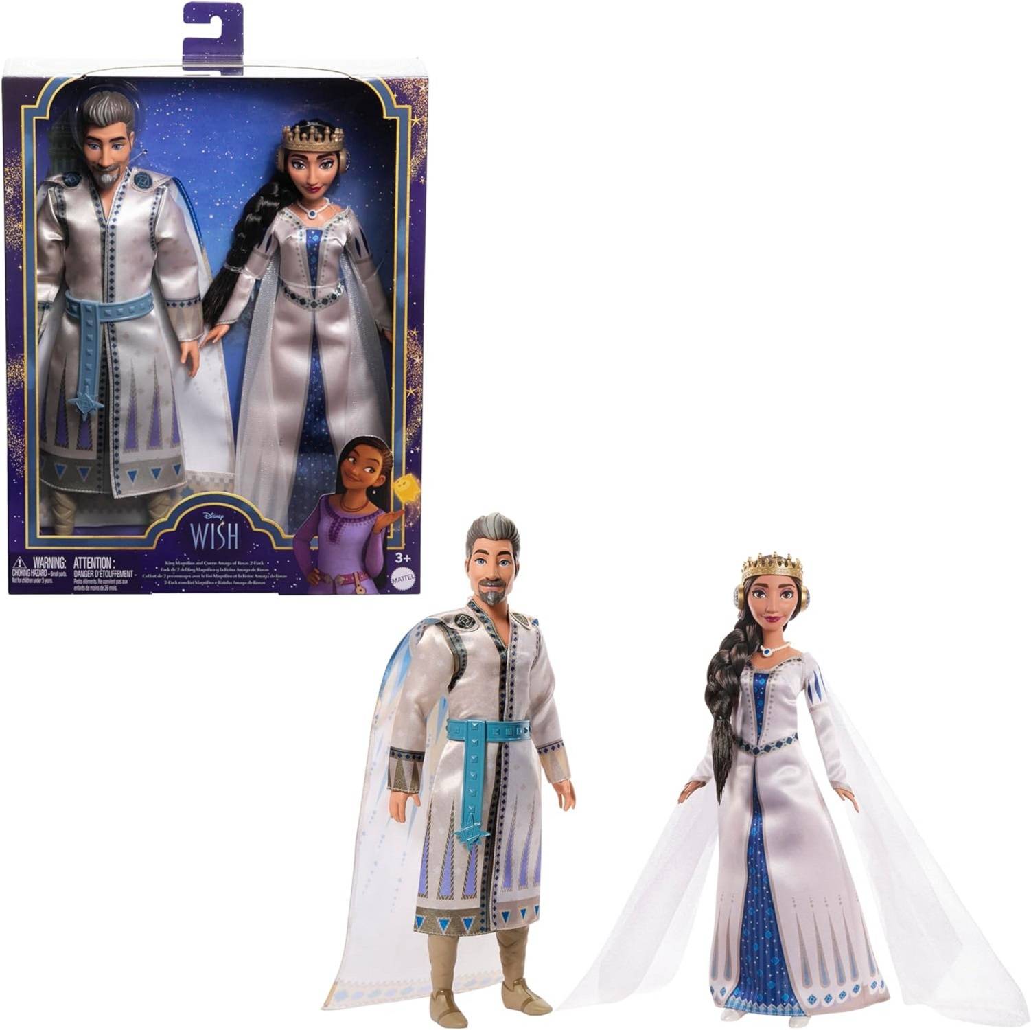 Mattel Disneys Wish, König Magnifico und Königin HRC18