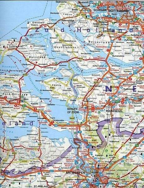 Belgien 1 : 300 000. Autokarte