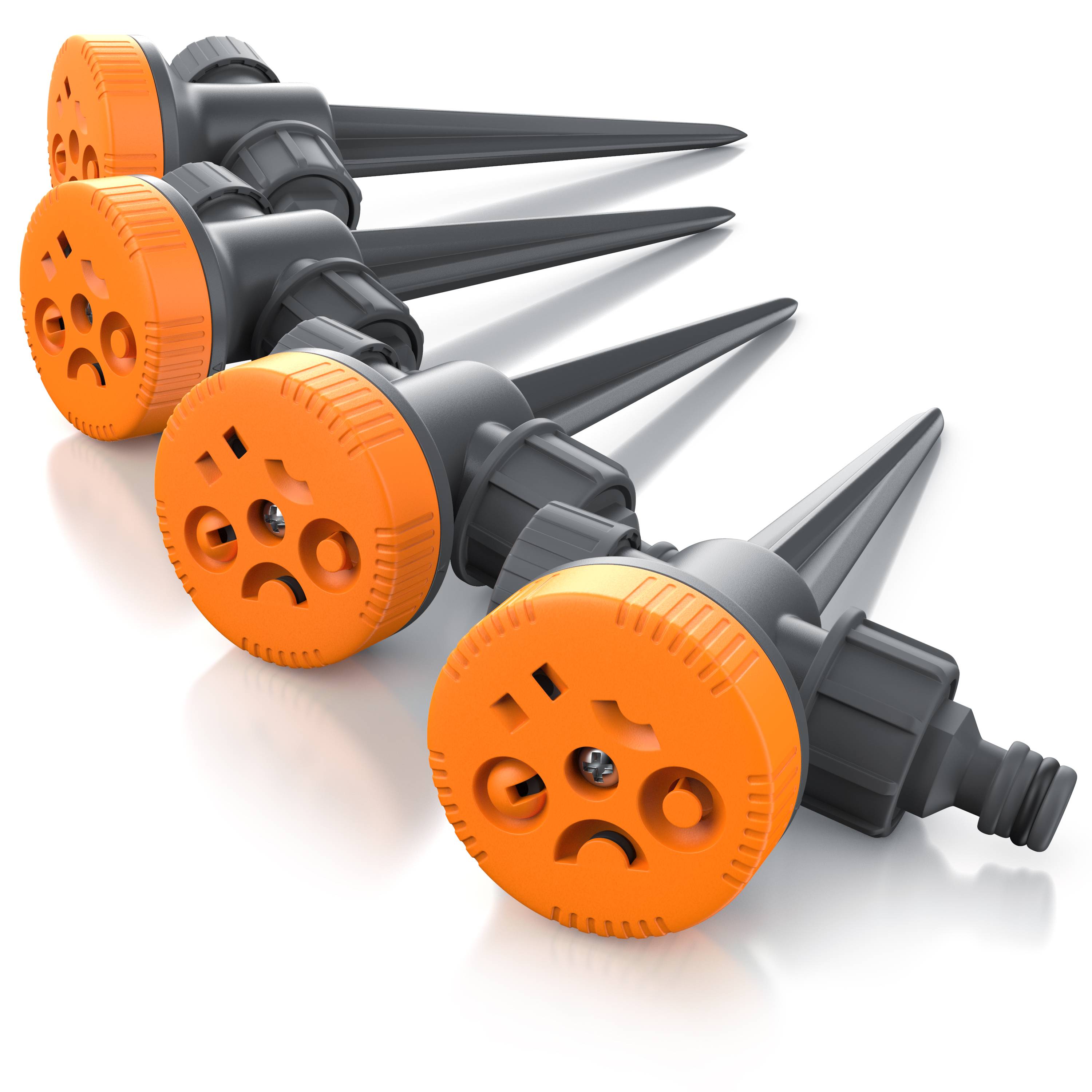 Brandson Rasensprenger 5 Fach Rasensprinkler, Flächenregner Garten Sprinkler, Kreis Halbkreis Viertelkreis Fächer