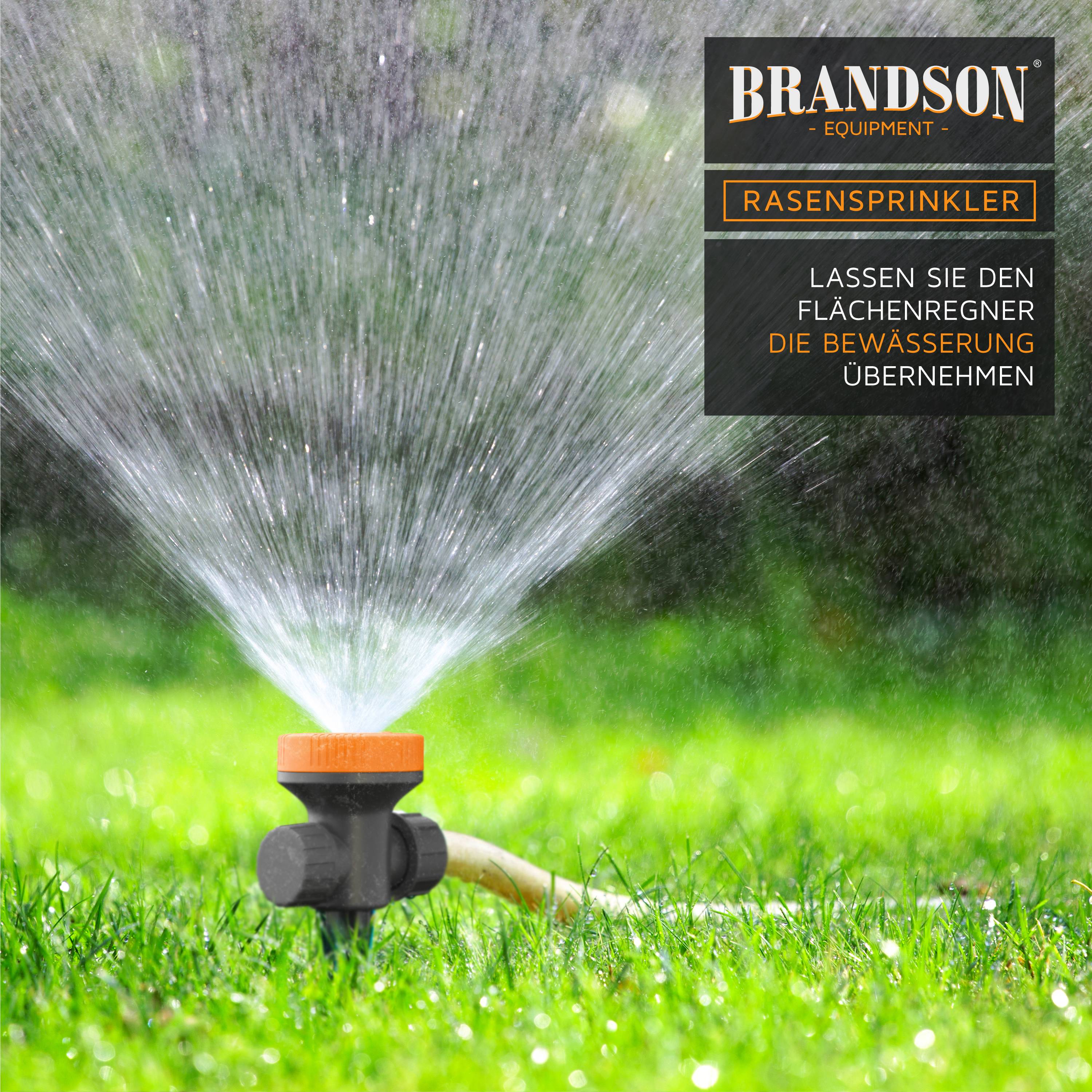 Brandson Rasensprenger 5 Fach Rasensprinkler, Flächenregner Garten Sprinkler, Kreis Halbkreis Viertelkreis Fächer