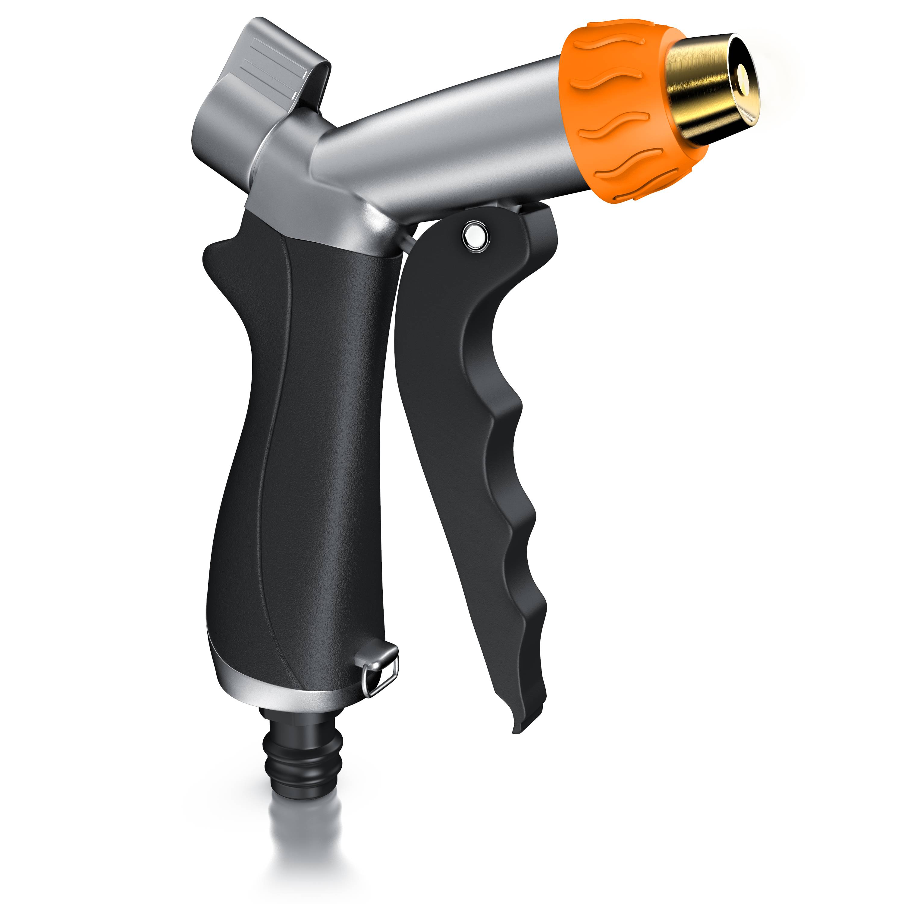 Brandson Garten Handbrause Metall Messing - Gartenbrause - 1/2 Zoll für Gartenschlauch - Pistolengriff mit Halteclip