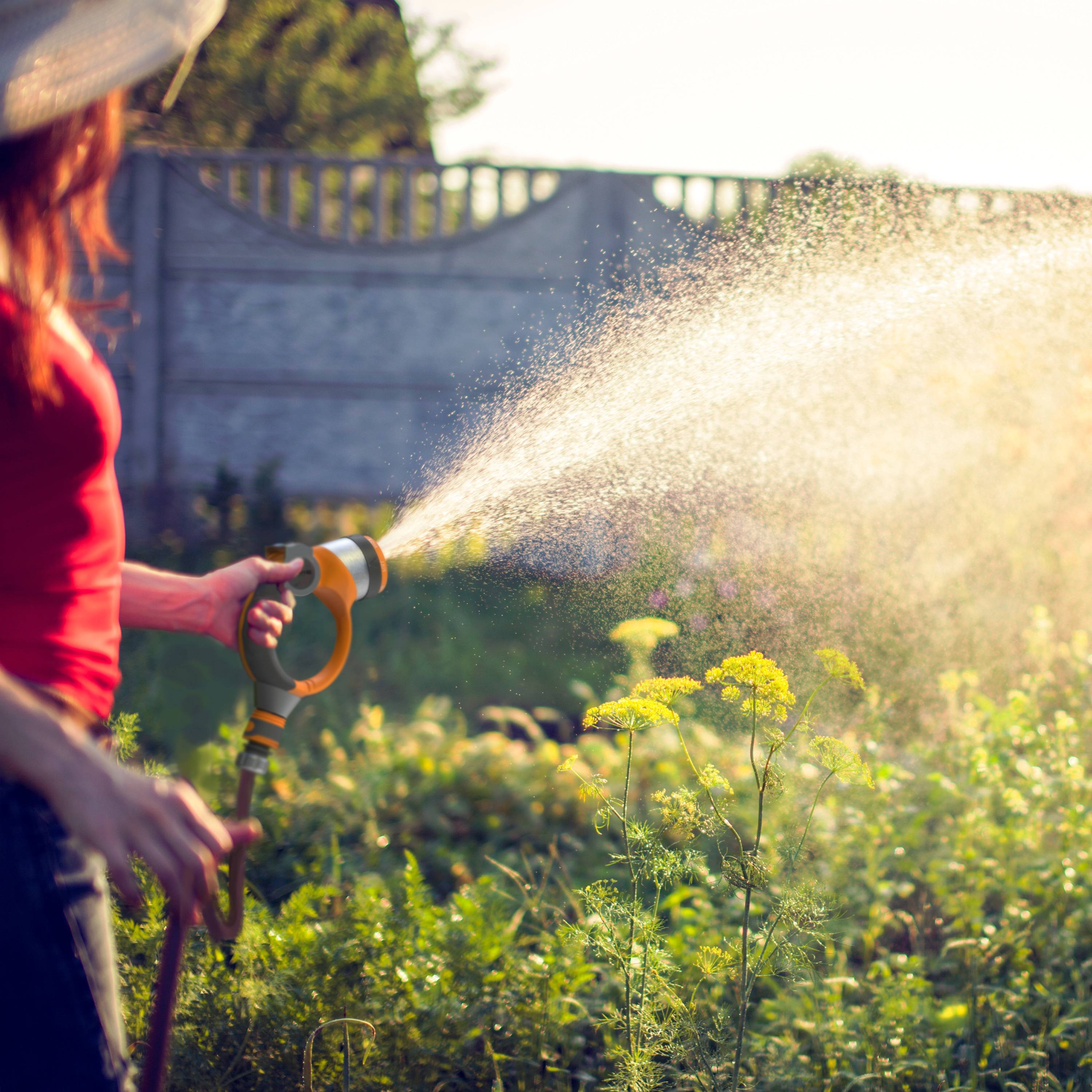 Brandson Garten-Handbrause | Gartenpistole Gartenbrause | 7 Sprühprofile | Schieberegler | Pistolengriff mit Halteclip