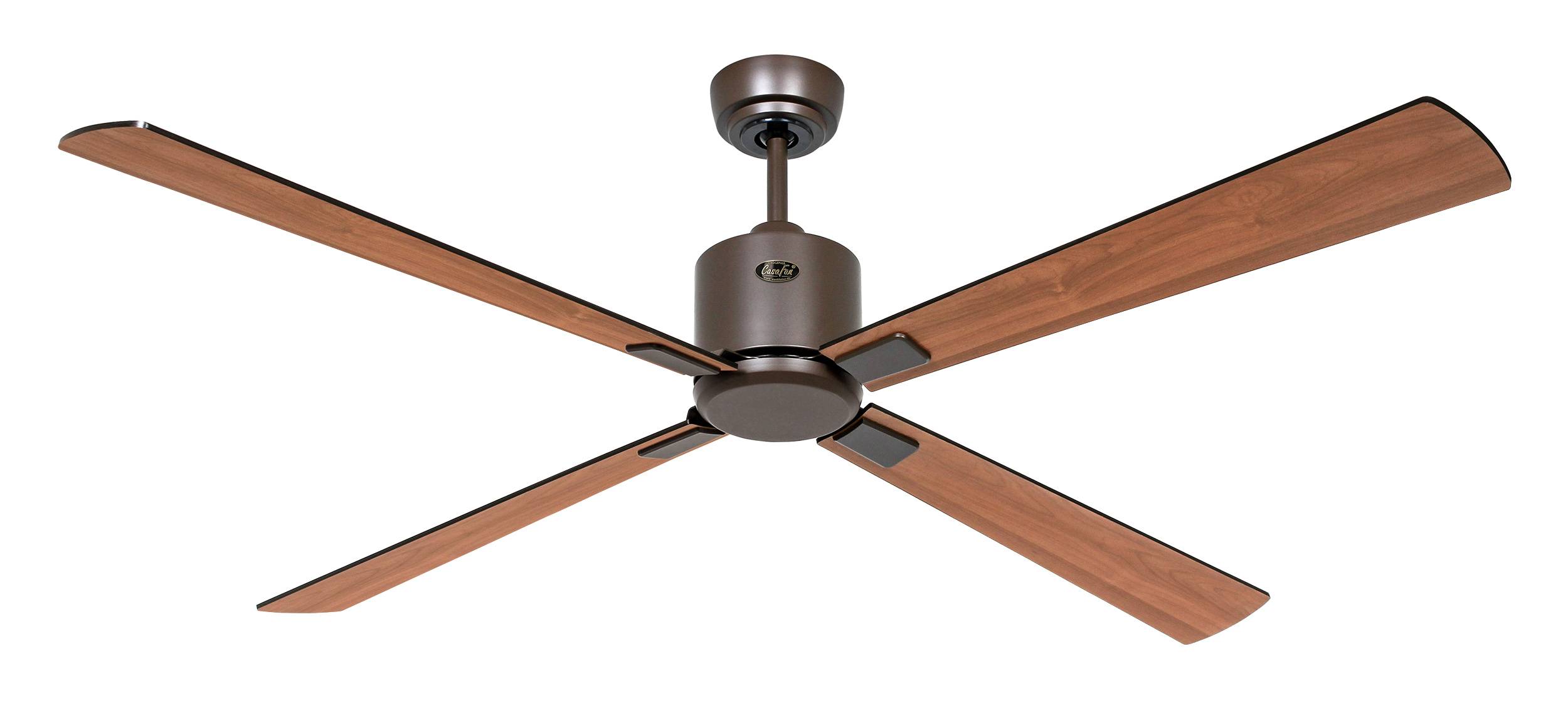 Deckenventilator Eco Neo III 152 BZ Schwarz / Teak