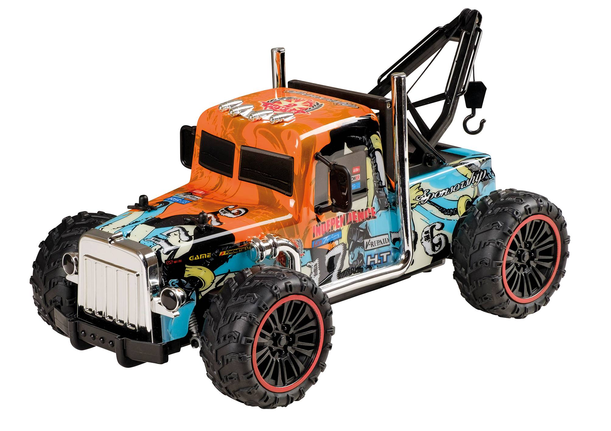 Happy People - Ferngesteuertes Auto - RC Independent Titan (1:14, 33cm) Spielzeugauto Abschlepper