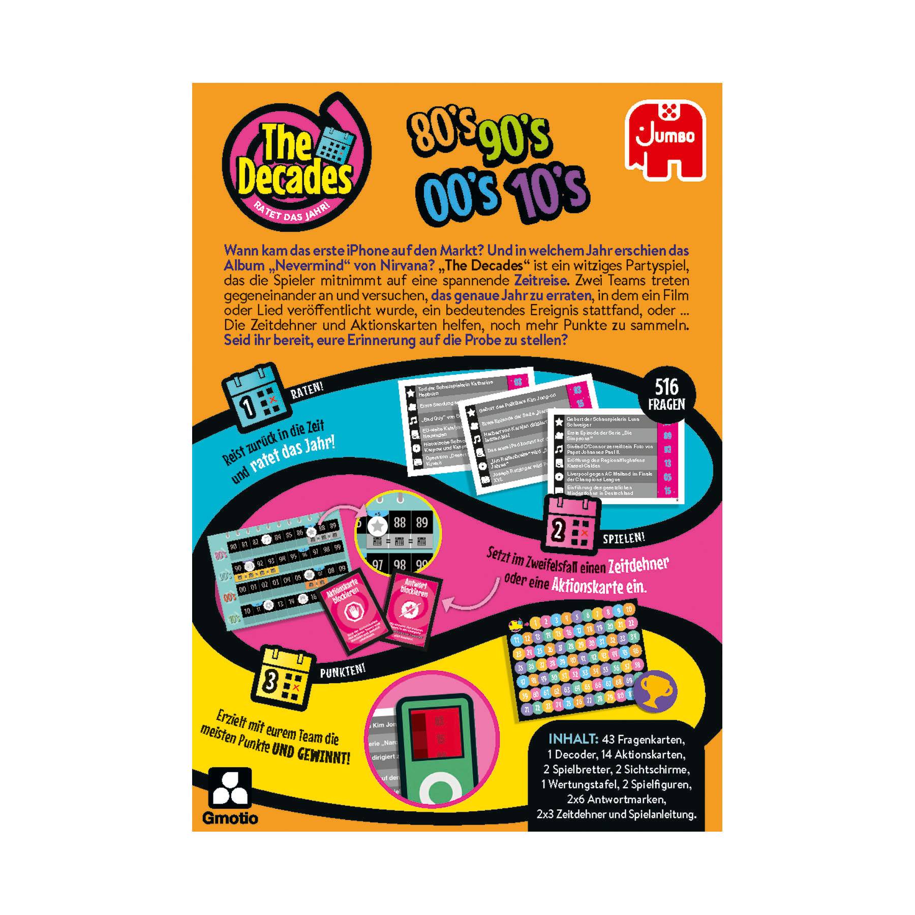Jumbo 19830 The Decades, Quizspiel